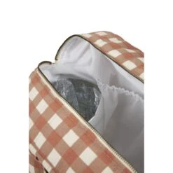Sac à Langer Imperméable Terracotta Checks -Lilliputiens Soldes hyde park waterproof stroller bag 38x33x16 terracotta checks nobodinoz OE