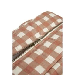 Sac à Langer Imperméable Terracotta Checks -Lilliputiens Soldes hyde park waterproof stroller bag 38x33x16 terracotta checks nobodinoz OG