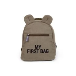 Childhome Sac à Dos Enfant My First Bag Canvas Kaki