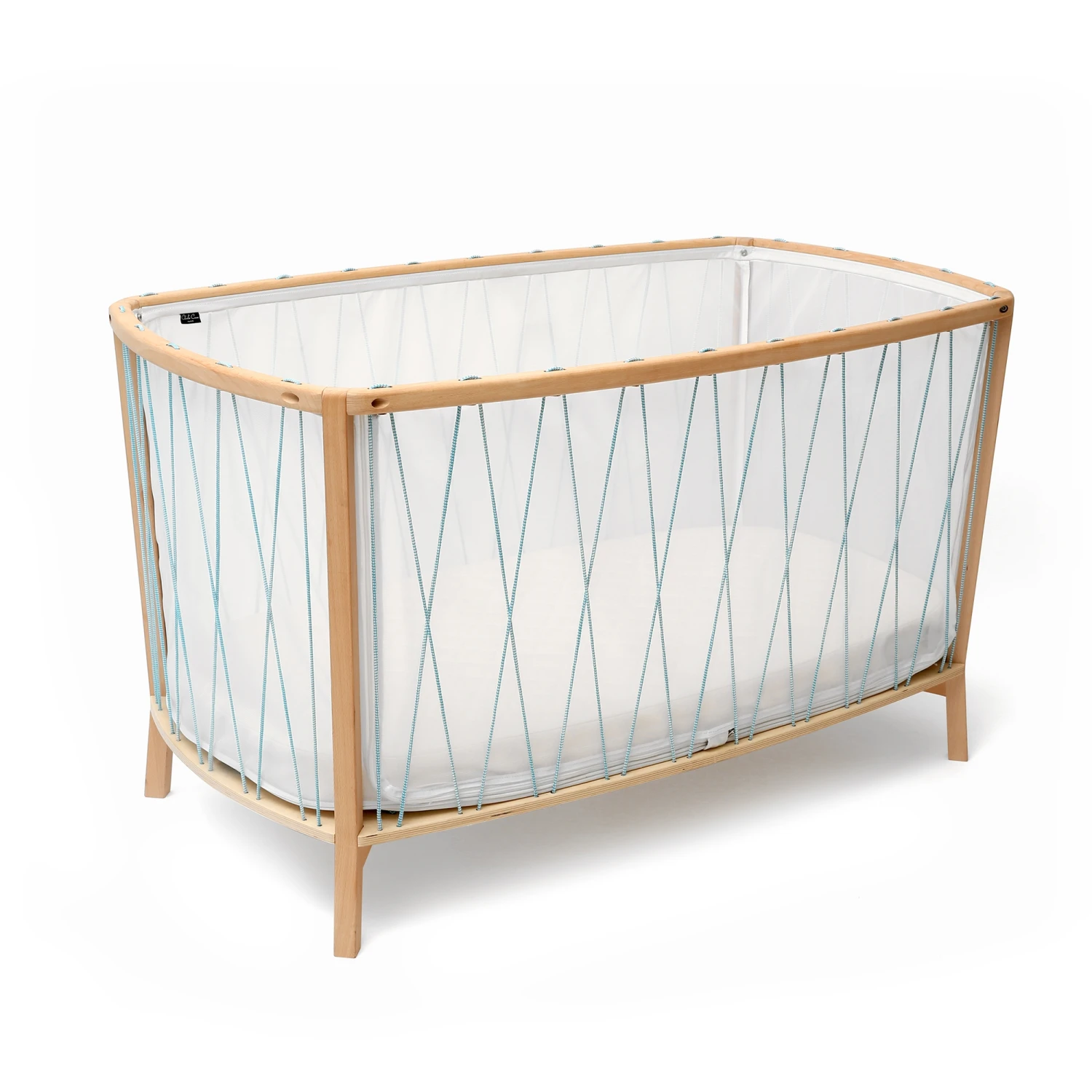 Lit Bébé évolutif Kimi Aqua + Matelas 1 Lit Bébé évolutif Kimi Aqua + Matelas