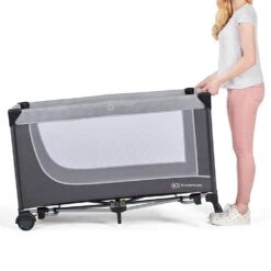 Kinderkraft Lit Parapluie Leody - Pink -Lilliputiens Soldes kinderkraft folding bed leody pink kinderkraft OE