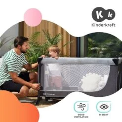 Kinderkraft Lit Parapluie Leody - Pink -Lilliputiens Soldes kinderkraft folding bed leody pink kinderkraft OH