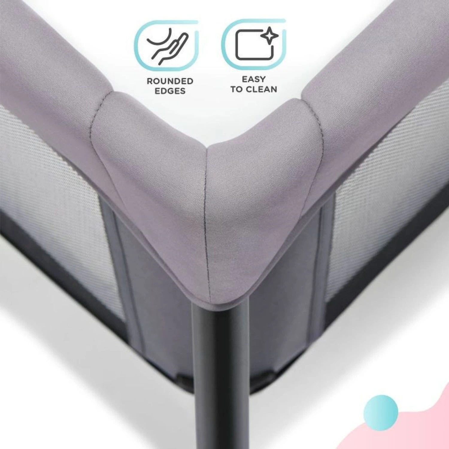 Kinderkraft Lit De Voyage Movi - Pink 6 Kinderkraft Lit De Voyage Movi - Pink – Image 6