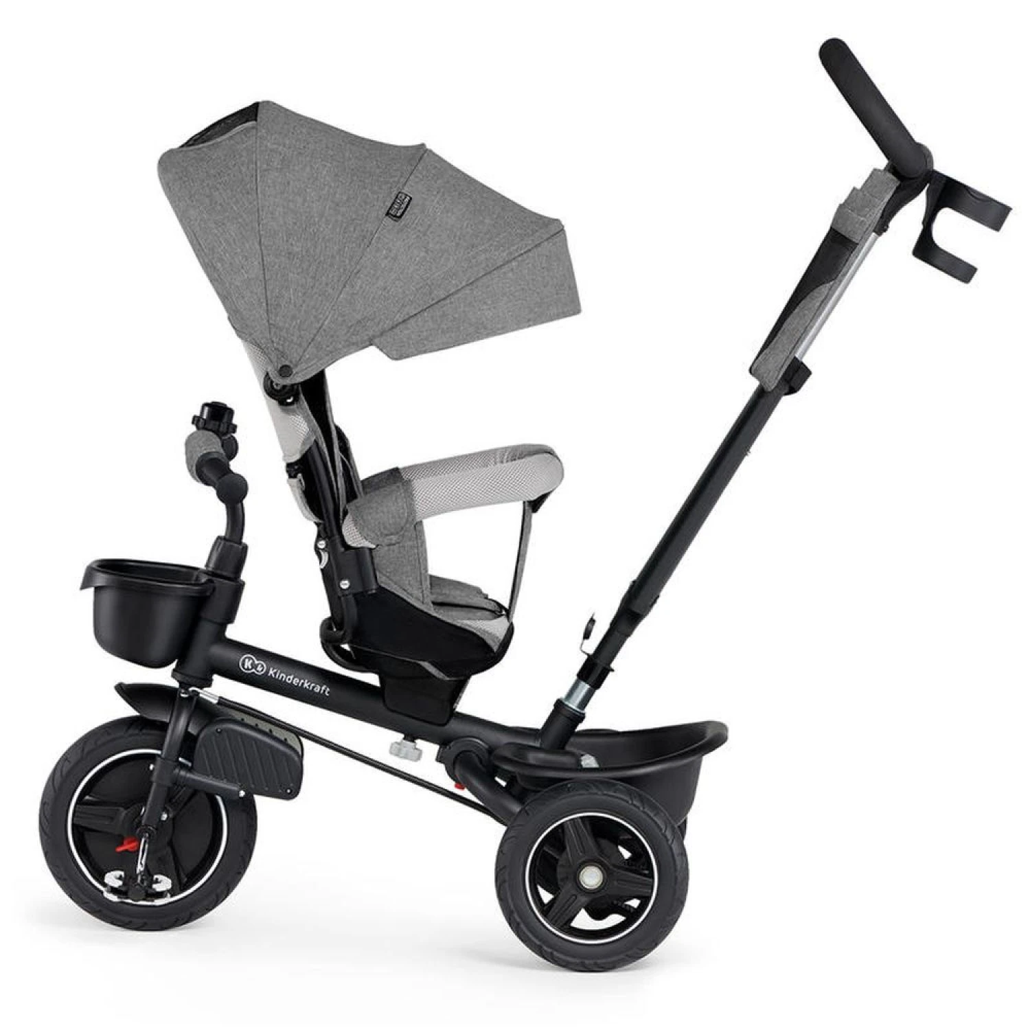 Kinderkraft Tricycle Spinstep 5 En 1 - Platinium Grey 2 Kinderkraft Tricycle Spinstep 5 En 1 - Platinium Grey – Image 2