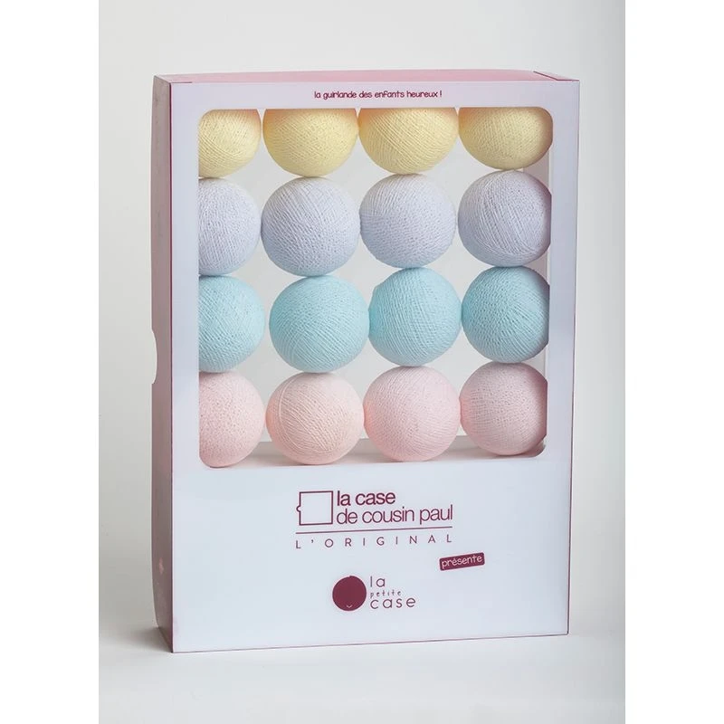 Guirlande La Petite Case 16 Boules Celeste 2 Guirlande La Petite Case 16 Boules Celeste – Image 2