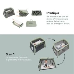 BabyMoov Lit Parapluie Moov And Comfy -Lilliputiens Soldes lit parapluie moov comfy babymoov OG