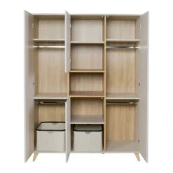 Armoire 4 Portes 1 Niche Loft - Argile -Lilliputiens Soldes loft armoire xl argile quax OD