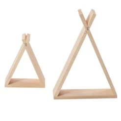 Lot De 2 étagères Tipi Brut 14 Lot De 2 étagères Tipi Brut -Lilliputiens Soldes lot de 2 etageres tipi brut combelle OE