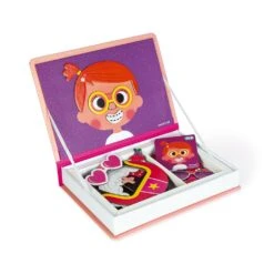 Janod Jeu Magnéti'book Crazy Face Fille -Lilliputiens Soldes magneti book crazy faces fille janod OD