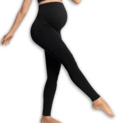 Carriwell Legging Grossesse Sans Couture Noir Taille L -Lilliputiens Soldes maternity support leggings recycled black l carriwell OD