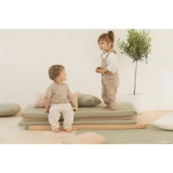 Matelas De Sol Monaco Linden Green -Lilliputiens Soldes mattress monaco 128x68x4 linden green nobodinoz OG