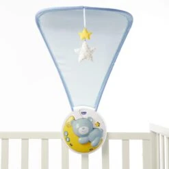 CHICCO Mobile Musical Projecteur Next2Moon First Dreams Bleu -Lilliputiens Soldes mobile next2moon bleu first dreams chicco jouets OD