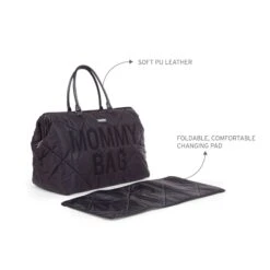 Childhome Sac à Langer Mommy Bag Matelassé Noir 14 Childhome Sac à Langer Mommy Bag Matelassé Noir -Lilliputiens Soldes mommy bag puffered noir childhome OE