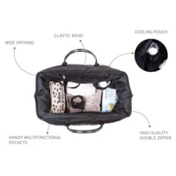 Childhome Sac à Langer Mommy Bag Matelassé Noir 15 Childhome Sac à Langer Mommy Bag Matelassé Noir -Lilliputiens Soldes mommy bag puffered noir childhome OF