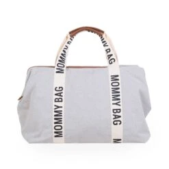 Childhome Sac à Langer Mommy Bag Signature Canvas Off White