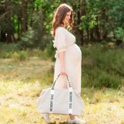 Childhome Sac à Langer Mommy Bag Signature Canvas Off White -Lilliputiens Soldes mommy bag signature canvas ecru childhome OG