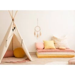 Matelas De Sol Monaco Bloom Pink -Lilliputiens Soldes monaco matress pure line bloom pink nobodinoz OD