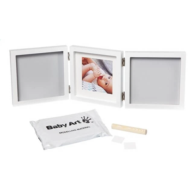 Cadre Empreinte Bébé 3 Volets My Baby Style Gris 3 Cadre Empreinte Bébé 3 Volets My Baby Style Gris – Image 3
