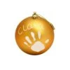 Boule De Noël Empreinte Or
