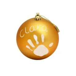Boule De Noël Empreinte Or