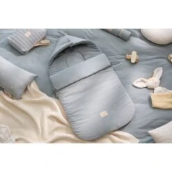 Nid D'ange Passegiata 0-6 Mois Willow Soft Blue -Lilliputiens Soldes new passegiata footmuff 0 6 months willow soft blue nobodinoz OD