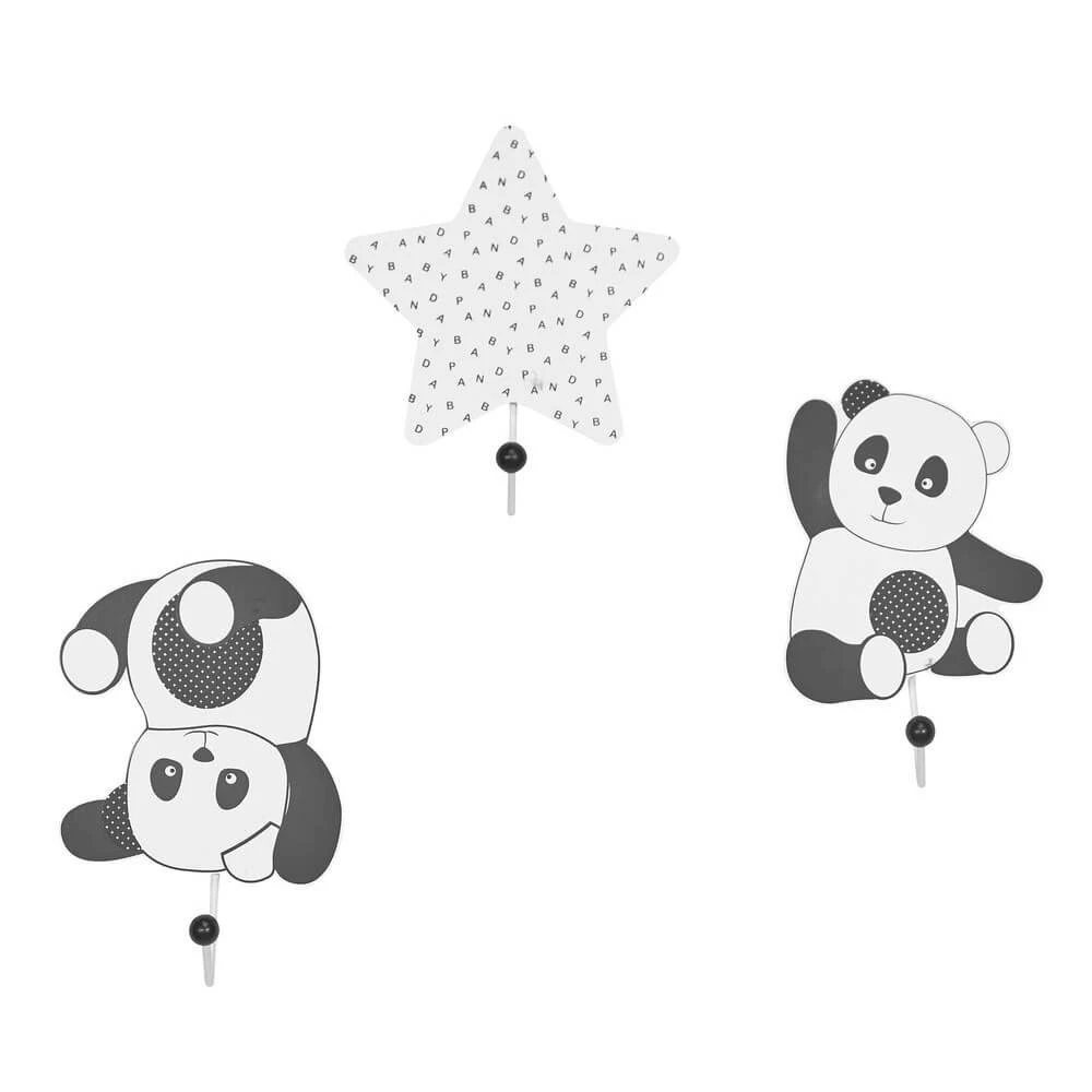 Lot De 3 Patères Panda Chao Chao 1 Lot De 3 Patères Panda Chao Chao