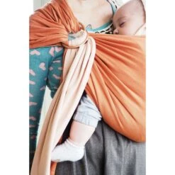 Petite écharpe De Portage Sans Nœud Nude Et Caramel -Lilliputiens Soldes petite echarpe sans noeud nudecaramel love radius OD