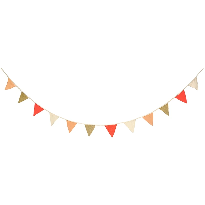 Meri-Meri Guirlande Fanions Roses Tricotés 1 Meri-Meri Guirlande Fanions Roses Tricotés