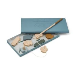 Liewood Jeu De Pêche En Bois Safari Golden Caramel Multi Mix -Lilliputiens Soldes playtime toys wood sebastian fishing game lw144161121 safarigolden caramel multi mix one size seasonal 2104 liewood OD