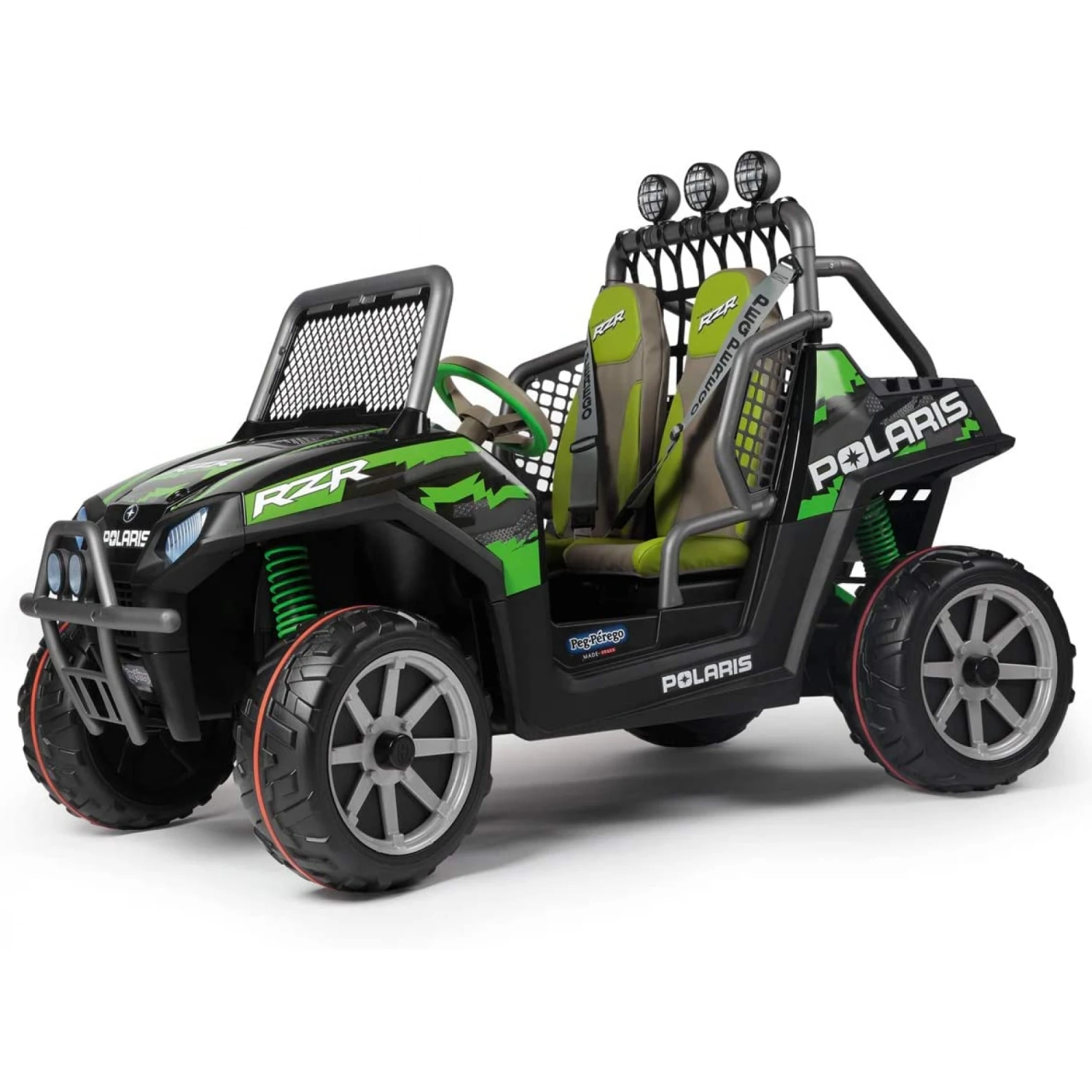 PEG PEREGO Voiture 4x4 Électrique Polaris Ranger RZR Green Shadow 24V 1 PEG PEREGO Voiture 4x4 Électrique Polaris Ranger RZR Green Shadow 24V