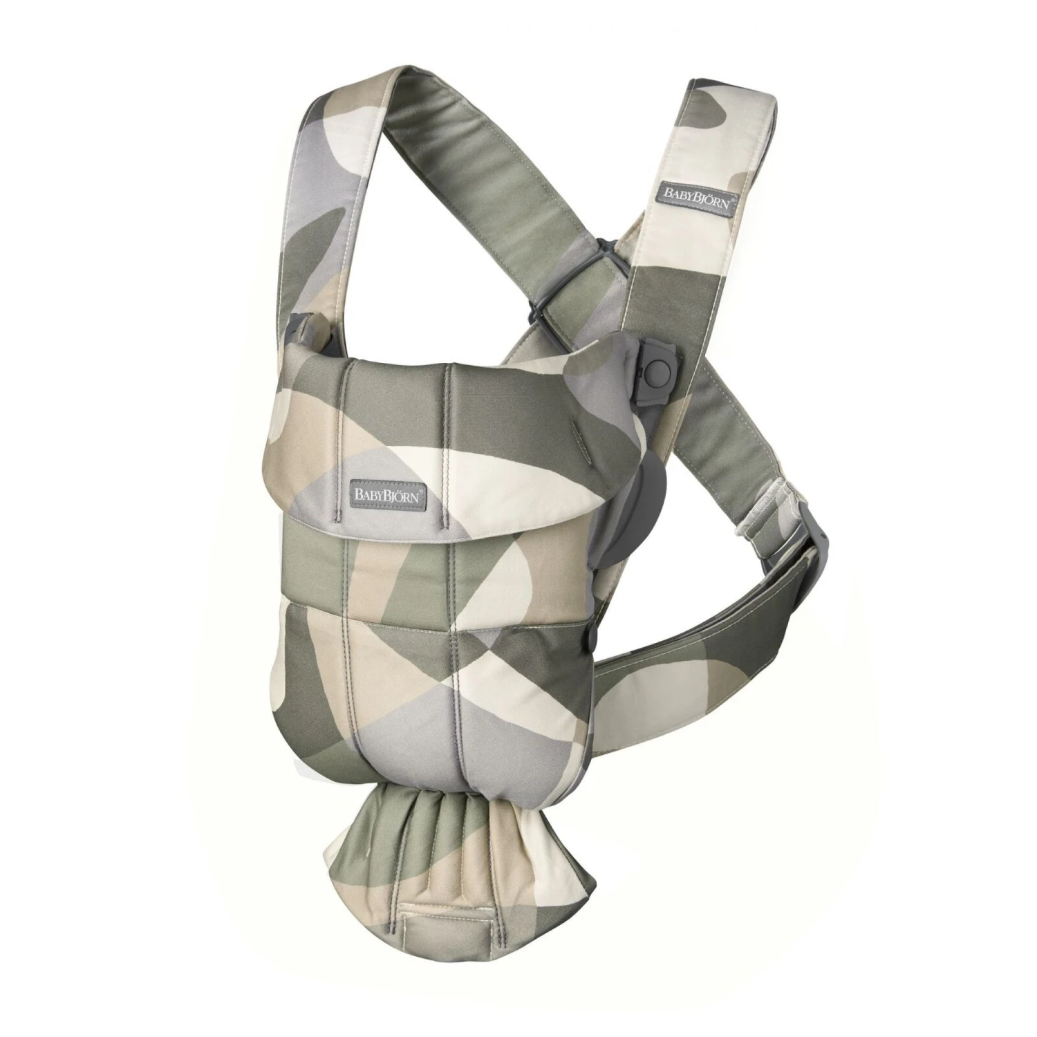 BabyBjörn Porte Bébé Mini Coton Kaki Vert 2 BabyBjörn Porte Bébé Mini Coton Kaki Vert – Image 2