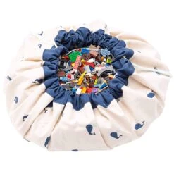 Play&Go Grand Sac à Jouets / Tapis De Jeu 2 En 1 Whale