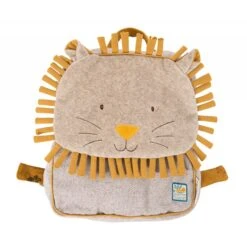 Moulin Roty Sac à Dos Personnalisable Lion Sous Mon Baobab
