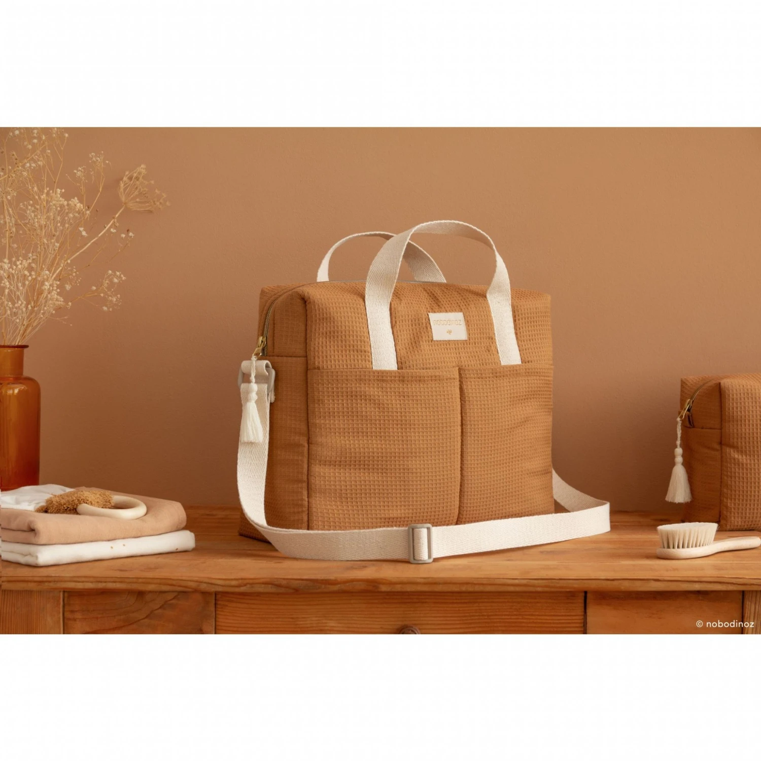 Sac à Langer Gala Nid D'abeille Caramel 6 Sac à Langer Gala Nid D'abeille Caramel – Image 6