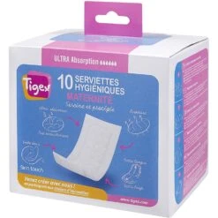 Lot De 10 Serviettes Hygiéniques Post Accouchement