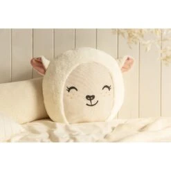 Coussin Mouton Velvet Natural -Lilliputiens Soldes sheep cushion 40x38x10 nobodinoz OD
