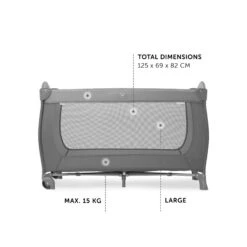 HAUCK Lit Parapluie Sleep N Play Go Plus Gris -Lilliputiens Soldes sleep n play go plus grey hauck OF