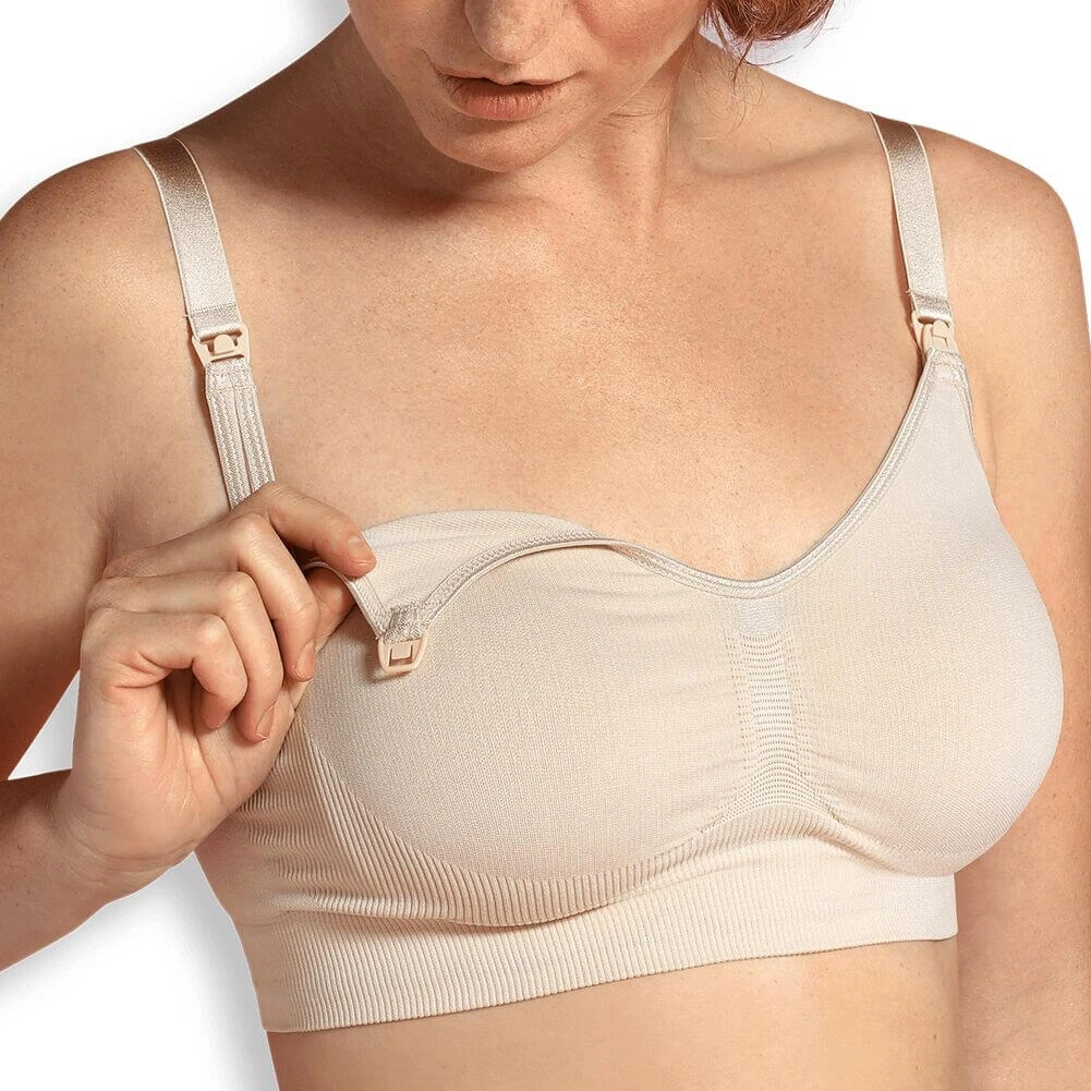 Carriwell Soutien Gorge Allaitement Sans Armature Beige Taille L 2 Carriwell Soutien Gorge Allaitement Sans Armature Beige Taille L – Image 2