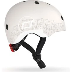 Scoot & Ride Casque Pour Enfant Taille XS Beige Réfléchissant -Lilliputiens Soldes sr casque xs beige reflechissant scoot ride OC
