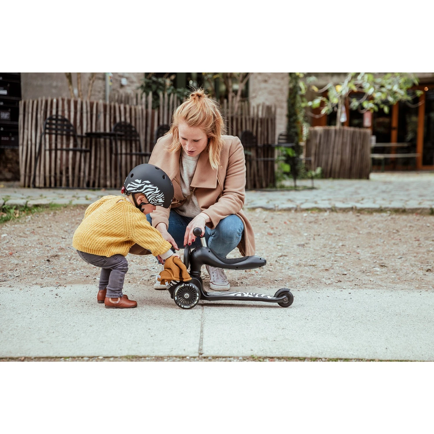 Scoot & Ride Casque Pour Enfant Taille XS Vert Foret Réfléchissant 7 Scoot & Ride Casque Pour Enfant Taille XS Vert Foret Réfléchissant – Image 7