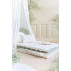 Matelas De Sol Coton Bio St Barth - Flore 9 Matelas De Sol Coton Bio St Barth - Flore -Lilliputiens Soldes st barth mattress 60x120x4 nobodinoz OE