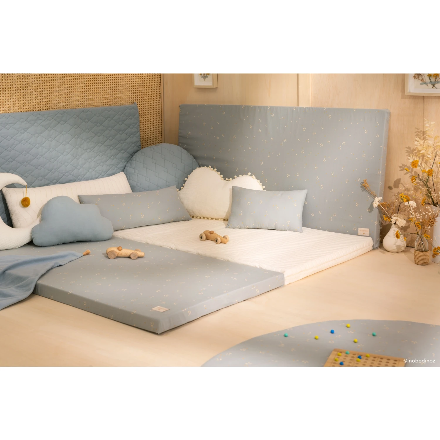 Matelas De Sol Coton Bio St Barth Willow Soft Blue 5 Matelas De Sol Coton Bio St Barth Willow Soft Blue – Image 5