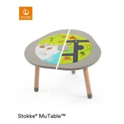 Stokke Table De Jeu MuTable Grey -Lilliputiens Soldes stokke mutable dove grey stokke OE