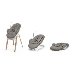 Stokke Transat Bébé Steps Deep Grey -Lilliputiens Soldes stokke steps transat white deep grey stokke OC