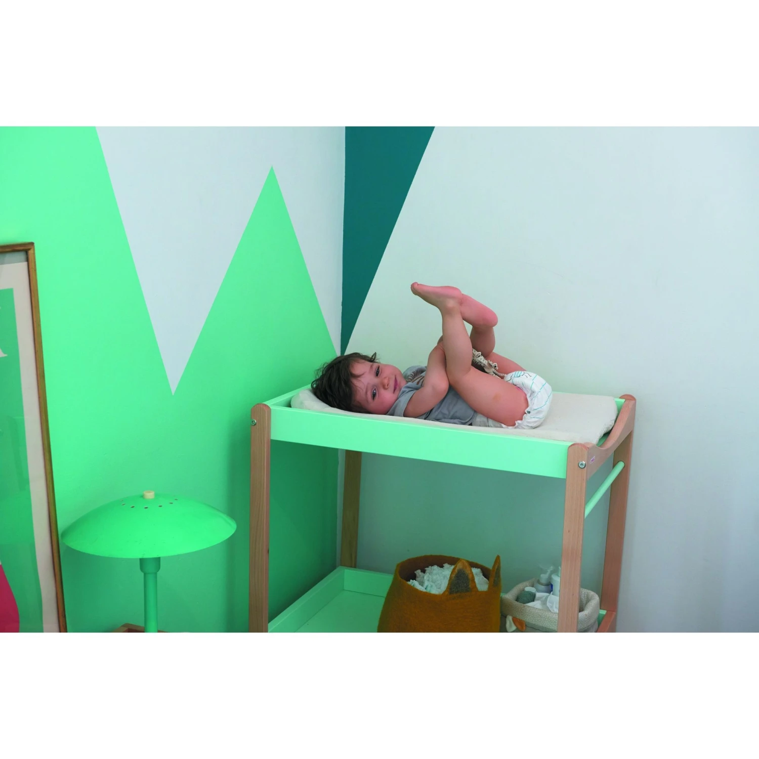 Table à Langer Avec 2 Plateaux Margot Hybride Blanc 6 Table à Langer Avec 2 Plateaux Margot Hybride Blanc – Image 6