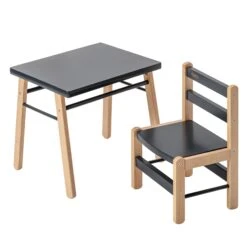 Petite Table Enfant Gabriel Anthracite 23 Petite Table Enfant Gabriel Anthracite -Lilliputiens Soldes table enfant combelle OI
