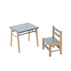 Petite Table Enfant Gabriel Hybride Bleu Gris -Lilliputiens Soldes table enfant gabriel hybride bleu gris combelle 367688 OH