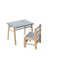 Petite Table Enfant Gabriel Hybride Bleu Gris -Lilliputiens Soldes table enfant gabriel hybride bleu gris combelle 367688 OK