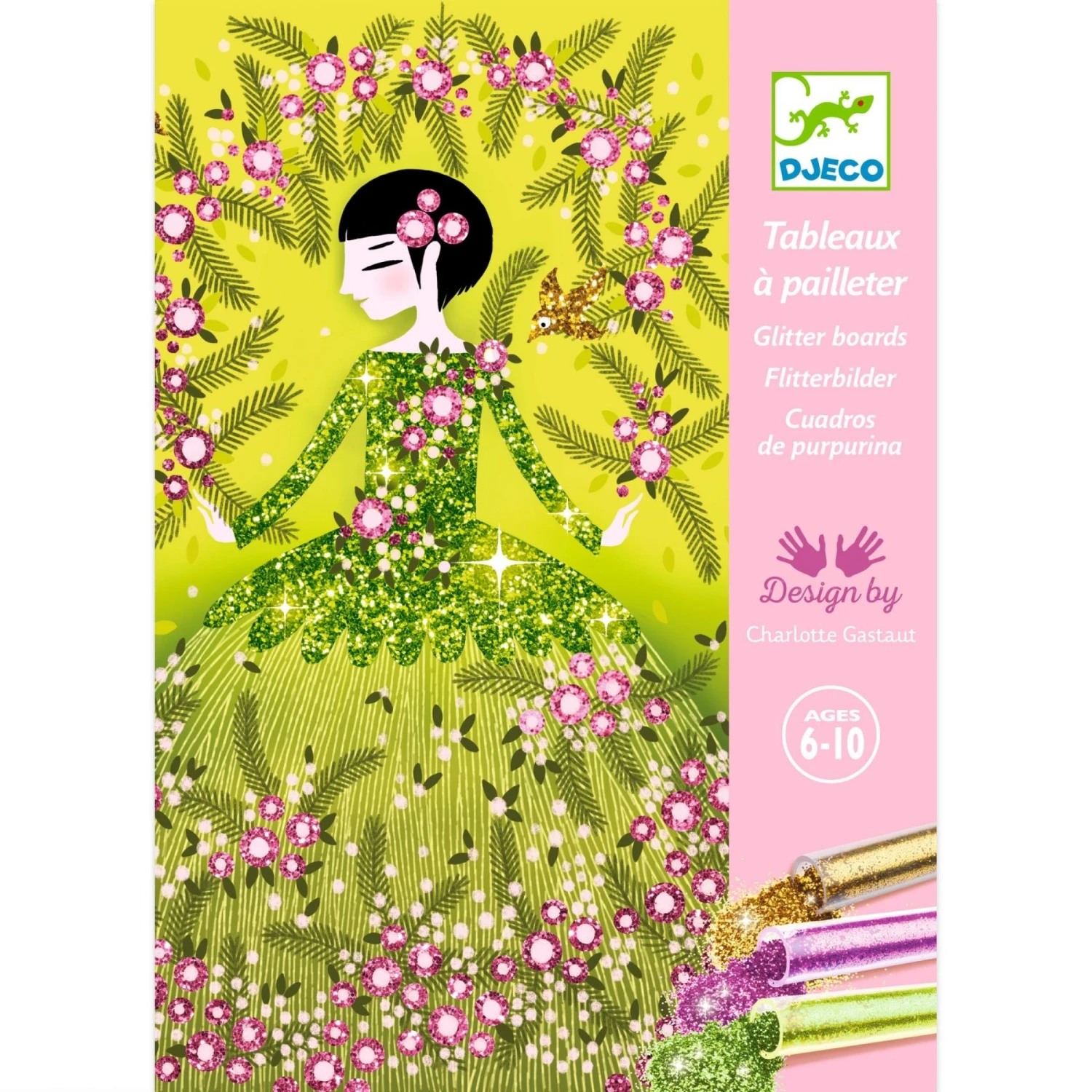 Djeco Tableau à Pailleter Robes à Paillettes 1 Djeco Tableau à Pailleter Robes à Paillettes