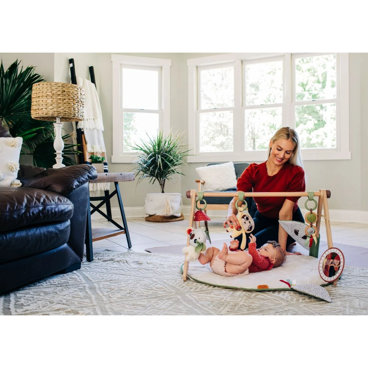 Tiny Love Tapis D'éveil Avec Arche En Bois Boho Chic 5 Tiny Love Tapis D'éveil Avec Arche En Bois Boho Chic – Image 5